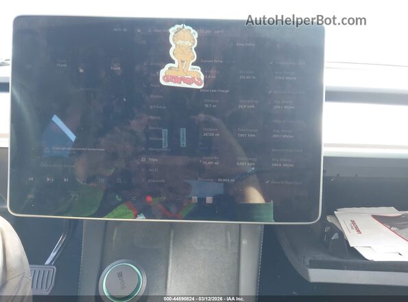 7SAYGAEE0NF428929 2022 TESLA MODEL Y Blue უკანა სავარძლების ხედი