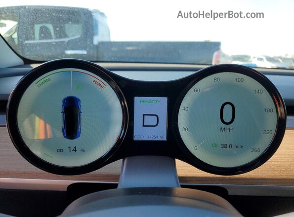 7SAYGAEE9RF981374 2024 TESLA OTHER Синий Вид щитка приборов