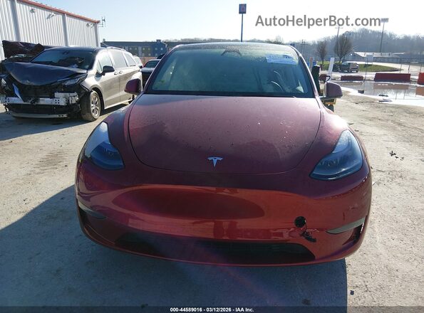 7SAYGAEEXRF074343 2024 TESLA MODEL Y Red Առջևի վահանակի տեսք