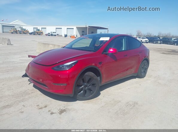 7SAYGDED4SA357963 2025 TESLA MODEL Y Красный Передняя левая четверть
