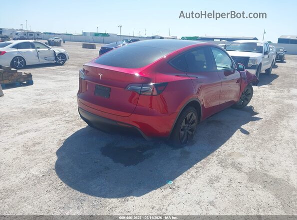 7SAYGDED4SA357963 2025 TESLA MODEL Y Красный Задняя правая четверть
