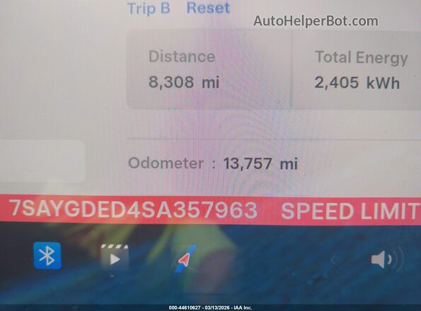 7SAYGDED4SA357963 2025 TESLA MODEL Y Красный 