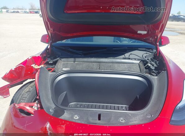 7SAYGDED4SA357963 2025 TESLA MODEL Y Красный Вид сзади