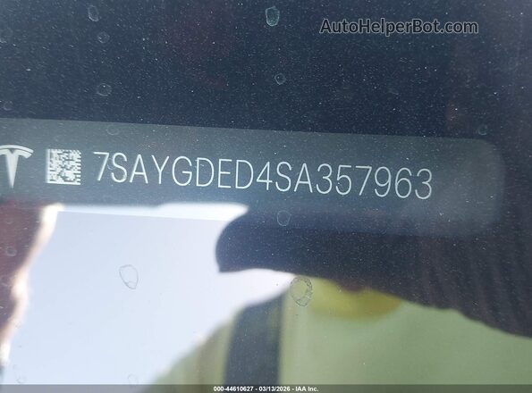 7SAYGDED4SA357963 2025 TESLA MODEL Y Красный Вид подкапотного пространства