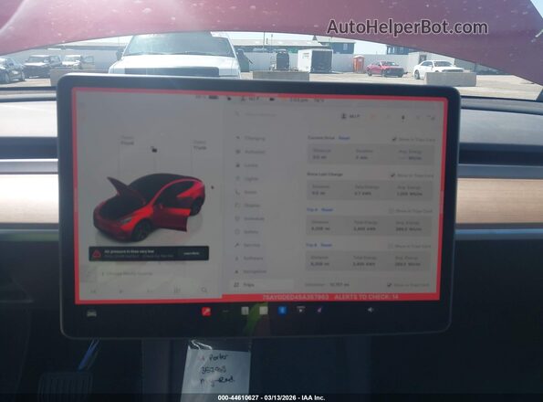 7SAYGDED4SA357963 2025 TESLA MODEL Y Красный 
