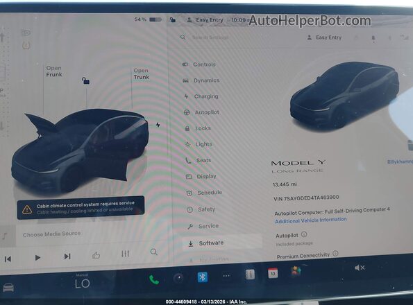7SAYGDED4TA463900 2026 TESLA MODEL Y Gray 