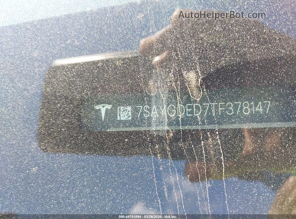 7SAYGDED7TF378147 2026 TESLA MODEL Y Black Engine compartment view