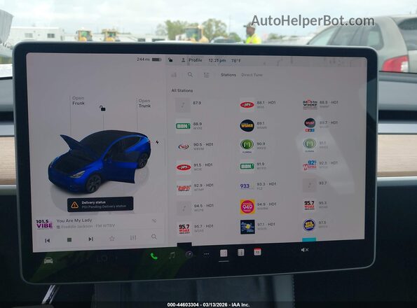 7SAYGDED8SA361871 2025 TESLA MODEL Y Blue 