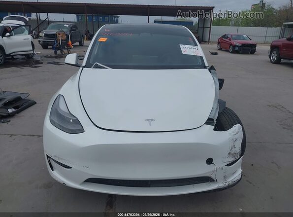 7SAYGDEE1PF780633 2023 TESLA MODEL Y White Սարքավորումների վահանակի տեսք