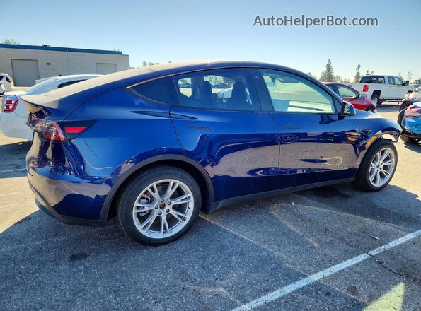 7SAYGDEE3NF345884 2022 TESLA MODEL Blue Rear right