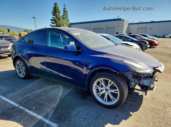 7SAYGDEE3NF345884 2022 TESLA MODEL Blue Front right