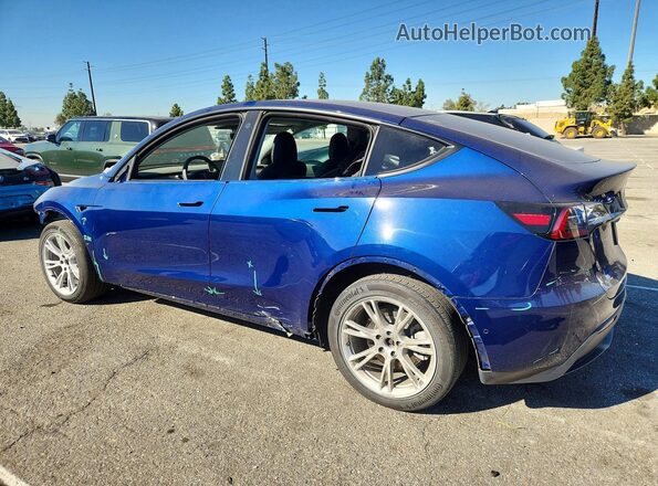 7SAYGDEE3NF345884 2022 TESLA MODEL Blue Rear left