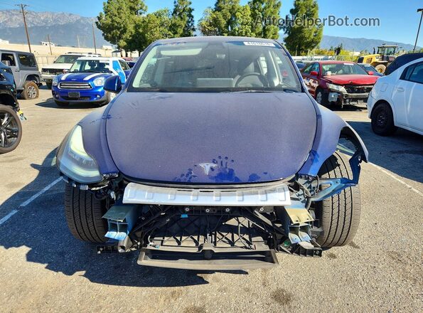 7SAYGDEE3NF345884 2022 TESLA MODEL Blue Front view