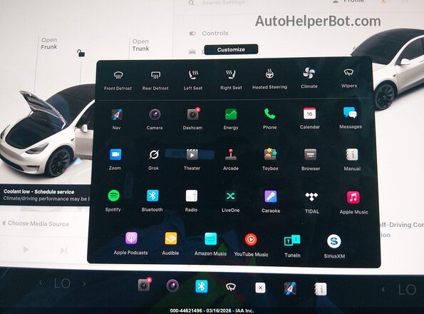 7SAYGDEE3NF386189 2022 TESLA MODEL Y Белый 