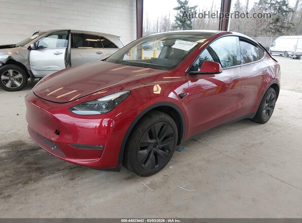 7SAYGDEE3SA340743 2025 TESLA MODEL Y Красный Передняя левая четверть