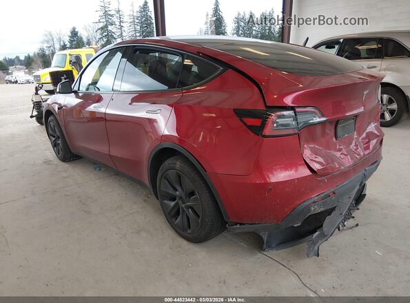 7SAYGDEE3SA340743 2025 TESLA MODEL Y Красный Задняя левая четверть