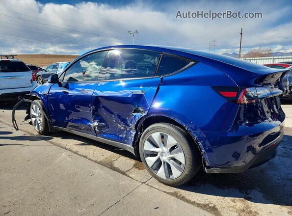 7SAYGDEE4NA007570 2022 TESLA MODEL Blue Հետևի ձախ