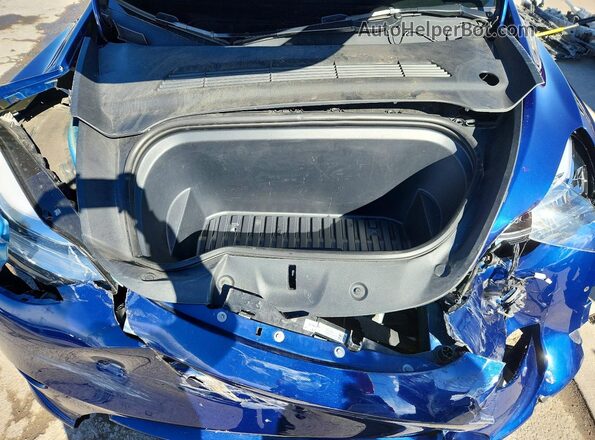 7SAYGDEE4NA007570 2022 TESLA MODEL Blue Սալոնի հետևի տեսք
