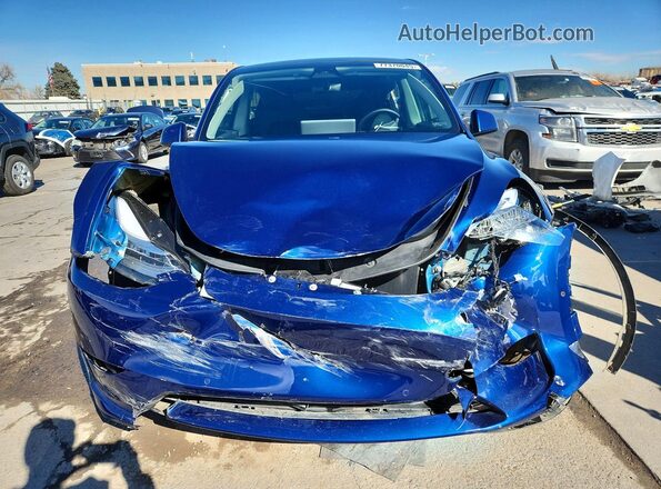 7SAYGDEE4NA007570 2022 TESLA MODEL Blue Դիմացի տեսք