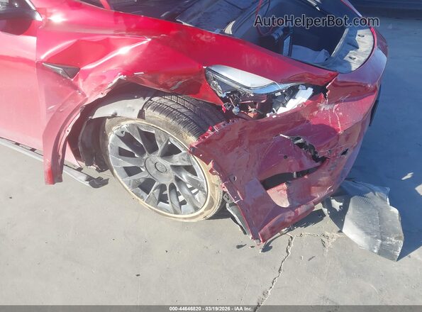 7SAYGDEE4NF342279 2022 TESLA MODEL Y Maroon Vista frontal
