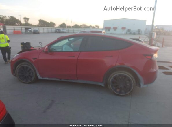 7SAYGDEE4NF342279 2022 TESLA MODEL Y Maroon 