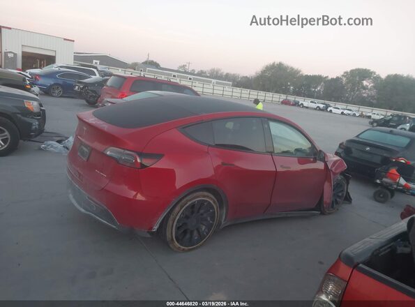 7SAYGDEE4NF342279 2022 TESLA MODEL Y Maroon Vista interior de 360 grados