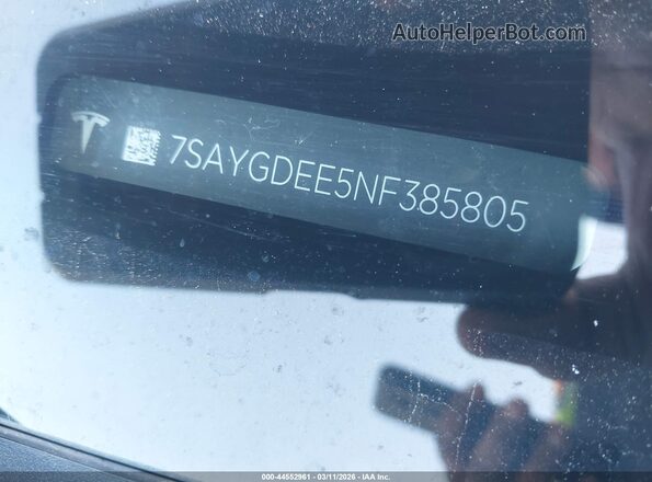 7SAYGDEE5NF385805 2022 TESLA MODEL Y White 