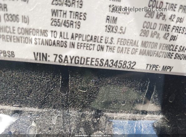 7SAYGDEE5SA345832 2025 TESLA MODEL Y Black Շարժիչի բաժամունքի տեսք