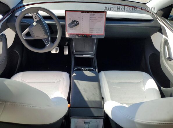 7SAYGDEE5TA459363 2026 TESLA MODEL Gray Առջևի վահանակի տեսք