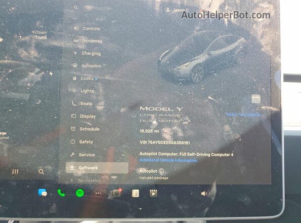 7SAYGDEE6SA356161 2025 TESLA MODEL Black Widok zestawu wskaźników