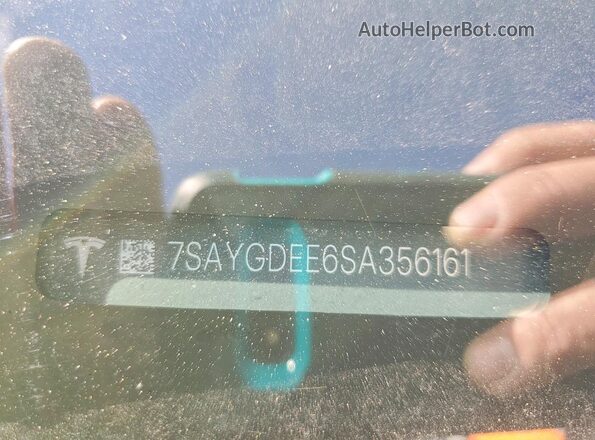 7SAYGDEE6SA356161 2025 TESLA MODEL Black Widok komory silnika