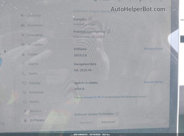 7SAYGDEE6SF258220 2025 TESLA MODEL Y Серый 