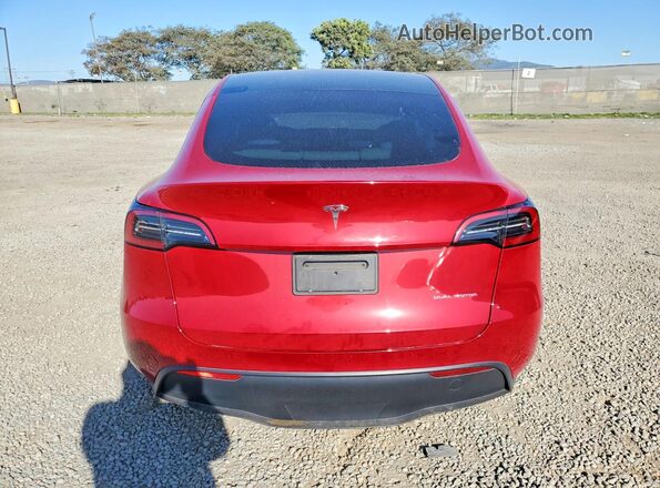 7SAYGDEE7PF601611 2023 TESLA MODEL Красный Вид сзади