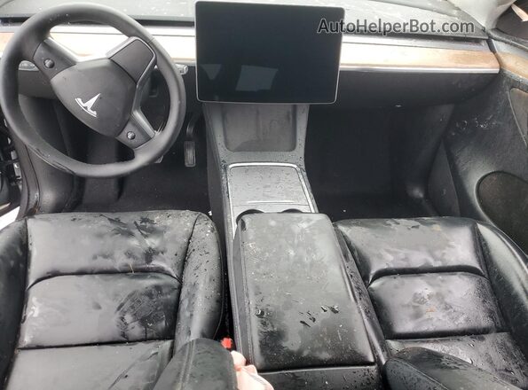 7SAYGDEE7SA360073 2025 TESLA MODEL Gray Вид панелі приладів