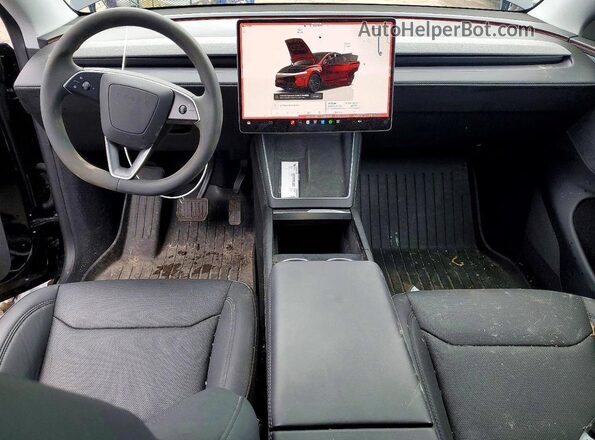 7SAYGDEE7TA490906 2026 TESLA MODEL Black წინა პანელის ხედი