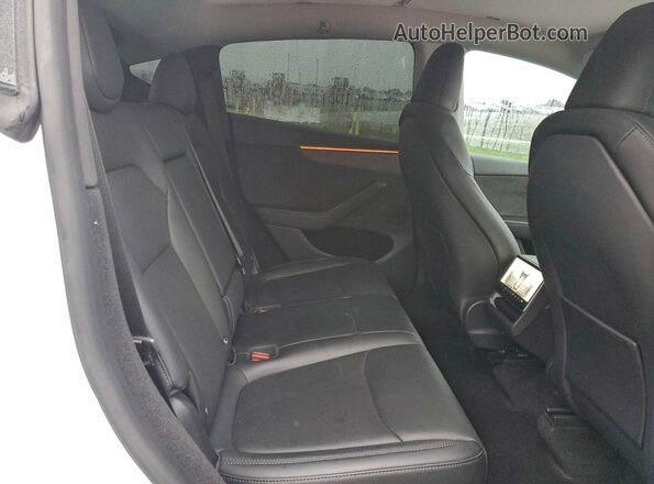 7SAYGDEE7TF358392 2026 TESLA MODEL White Вид задніх сидінь