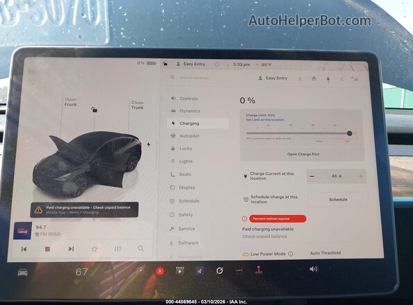 7SAYGDEE8SF215675 2025 TESLA MODEL Y Black 