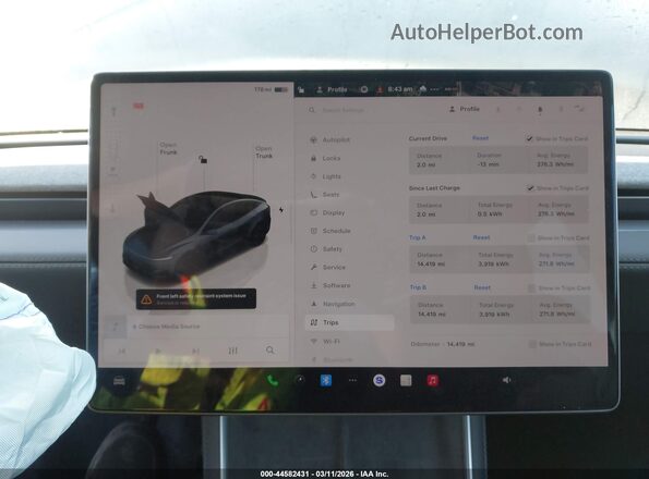 7SAYGDEEXTA409753 2026 TESLA MODEL Y Черный Вид задних сидений