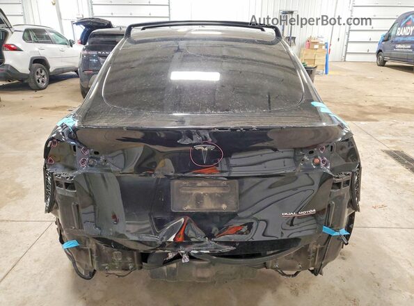 7SAYGDEF0NF382724 2022 TESLA MODEL Black Rear view