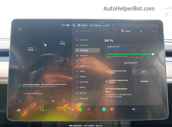 7SAYGDEF0RF036131 2024 TESLA MODEL Y Серый 
