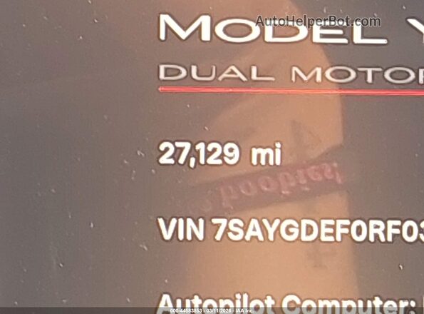 7SAYGDEF0RF036131 2024 TESLA MODEL Y Серый 