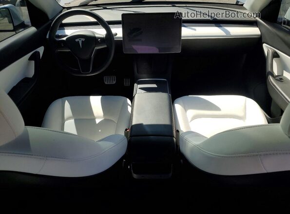 7SAYGDEF5NF364347 2022 TESLA MODEL White Вид панелі приладів