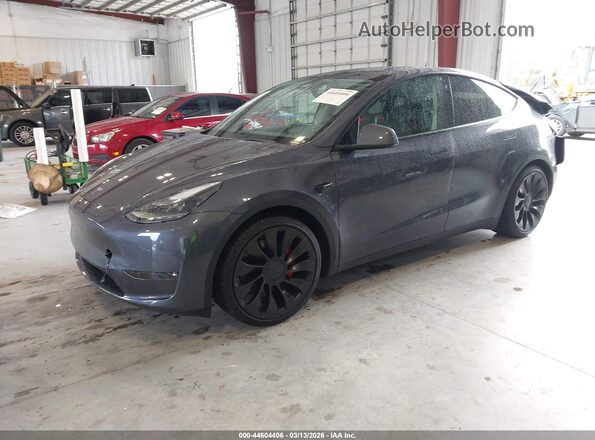 7SAYGDEF7NF490015 2022 TESLA MODEL Y Серый Передняя левая четверть