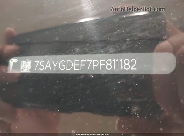 7SAYGDEF7PF811182 2023 TESLA MODEL Y White Շարժիչի բաժամունքի տեսք