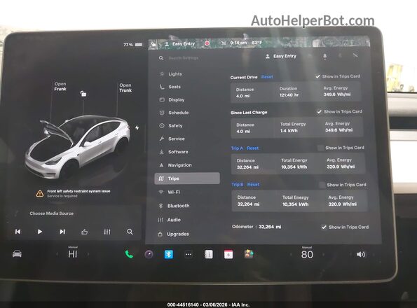 7SAYGDEF7PF811182 2023 TESLA MODEL Y White Հետևի նստատեղերի տեսք