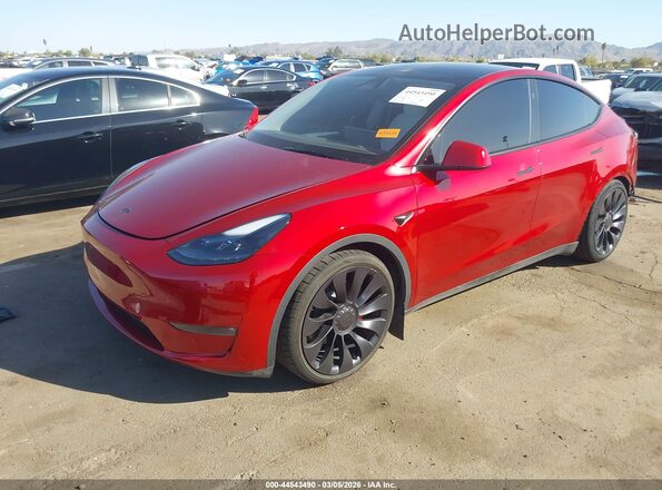 7SAYGDEF9RF101218 2024 TESLA MODEL Y Red Front left