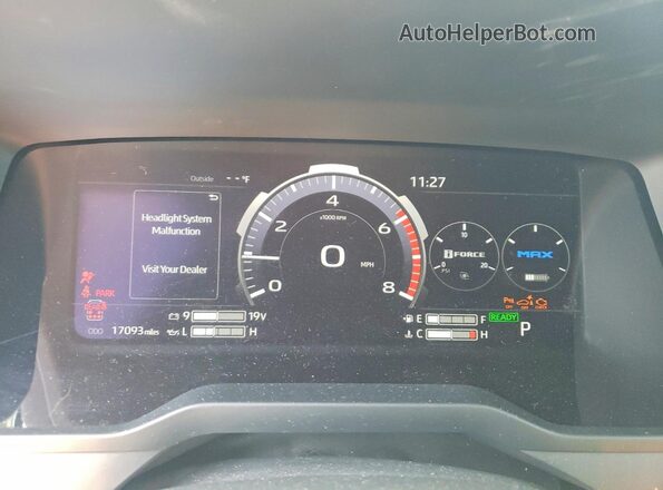 7SVAAABA1SX060513 2025 TOYOTA SEQUOIA Gray Սարքավորումների վահանակի տեսք