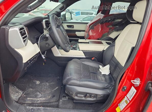 7SVAAABA2RX026347 2024 TOYOTA SEQUOIA Red წინა სალონის ხედი