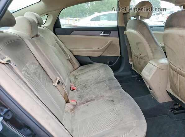 5NPE24AF2GH398481 2016 HYUNDAI SONATA Black Vista de los asientos traseros