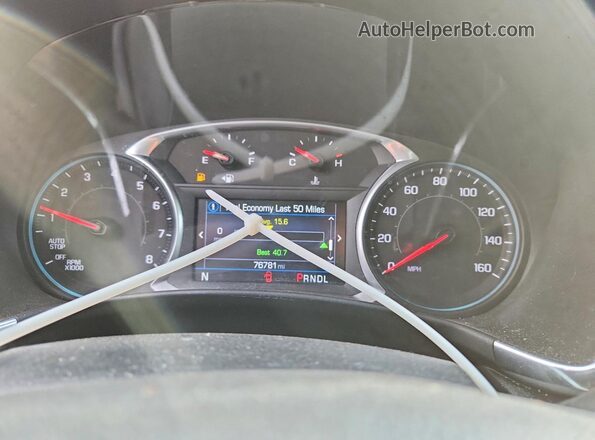 2GNAXUEV9K6121154 2019 CHEVROLET EQUINOX Черный Вид щитка приборов